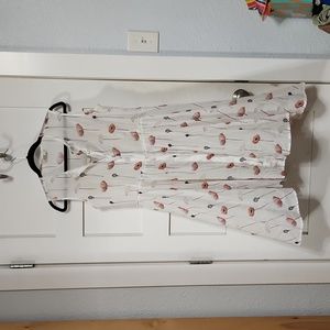 AtoZ Tees Poppy print flare dress in M